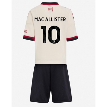 Billige Fotballdrakt Liverpool Alexis Mac Allister #10 Replika Bortedraktsett Barn 2025-26 Kortermet (med bukser)
